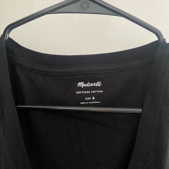 Madewell Black V-Neck Tank Top - Picture 2 of 4